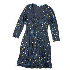 Boden Marion Polka Dot Tunic Size 4 Blue Multi
